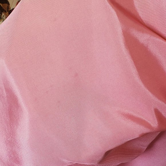 VTG 80s Pink Princess Dress Longsleeve Midi Taffeta Prom Formal Puff Sleeve Sz 4 - Picture 11 of 14